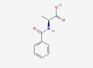 Two-dimensional chemical structure of N-benzoyl-L-alanine