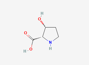Two-dimensional chemical structure of cis-3-Hydroxy-L-proline