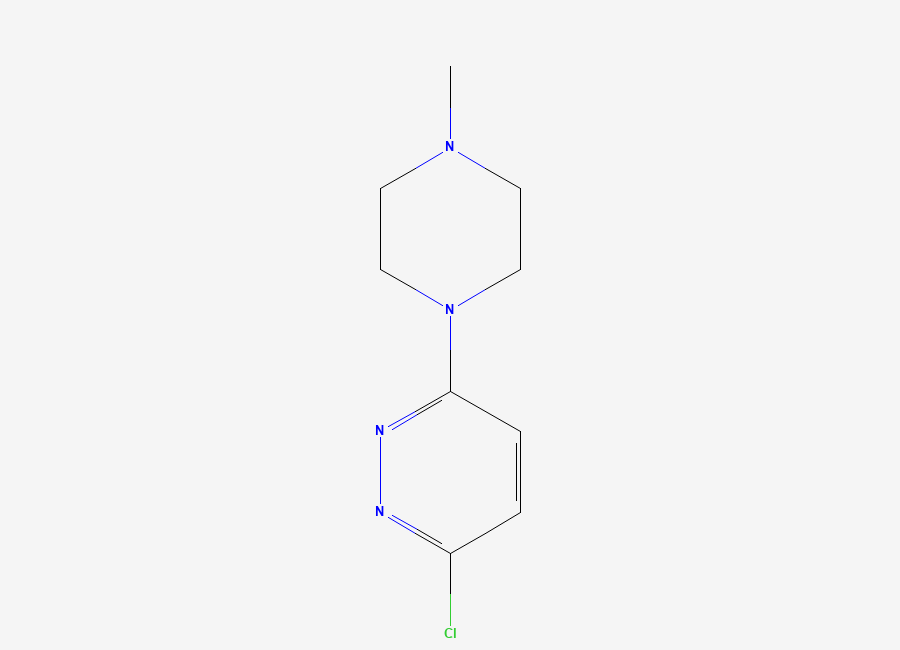Two-dimensional chemical structure of 3-Chloro-6-(4-methylpiperazin-1-yl)pyridazine