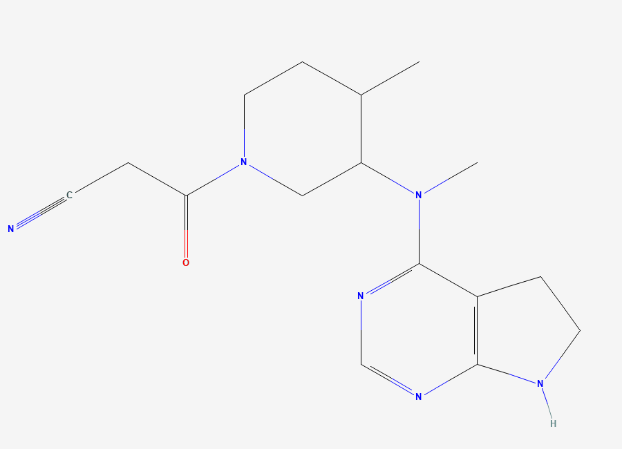 Two-dimensional chemical structure of Tofacitinib Impurity