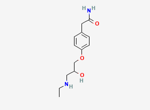 Two-dimensional chemical structure of Atenolol EP Impurity I/ Atenolol Desmethyl Impurity/ Atenolol Ethylamino Analog, CAS 1797116-92-7