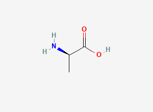 Two-dimensional chemical structure of D-Alanine, CAS 338-69-2