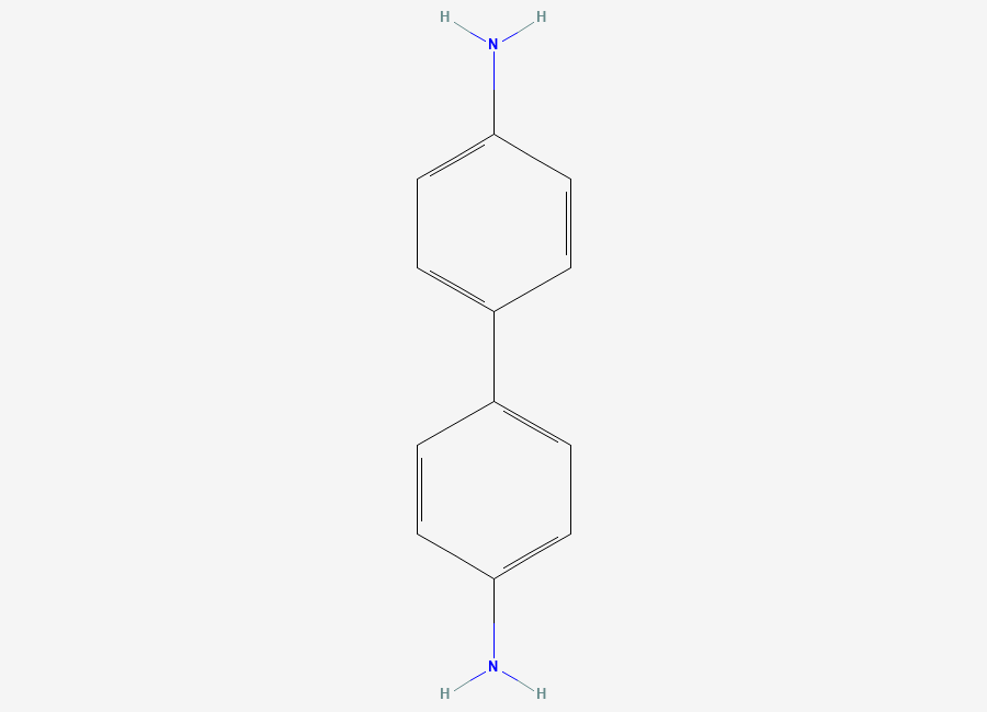 Two-dimensional chemical structure of Phenylbutazone EP Impurity E/ Benzidine, CAS 92-87-5