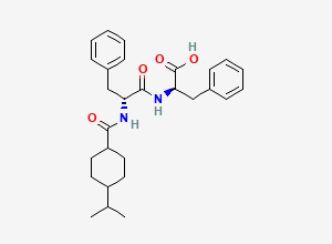 Two-dimensional chemical structure of Nateglinide EP Impurity F / D-Phenylalanyl Nateglinide, CAS 944746-48-9