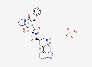 Two-dimensional chemical structure of Dihydroergotamine Mesylate, CAS 6190-39-2