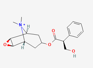 Two-dimensional chemical structure of N-Methylscopolamine