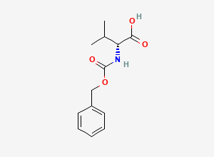 Two-dimensional chemical structure of N-alpha-Benzyloxycarbonyl-D-valine