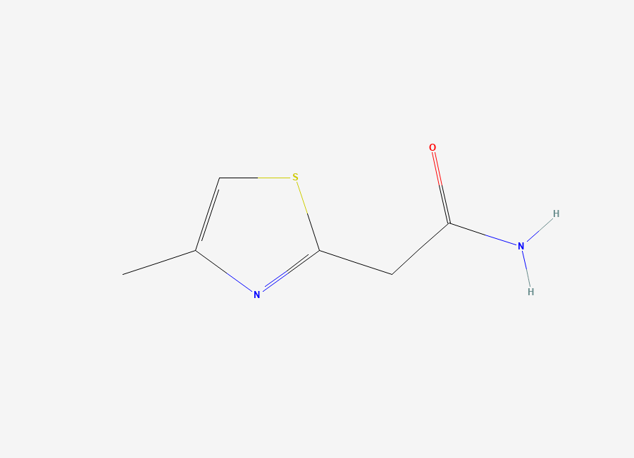 Two-dimensional chemical structure of 2-(4-Methyl-1,3-thiazol-2-yl)acetamide