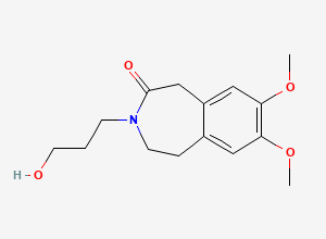 Two-dimensional chemical structure of Hydroxy Ivabradine, CAS 1235547-07-5