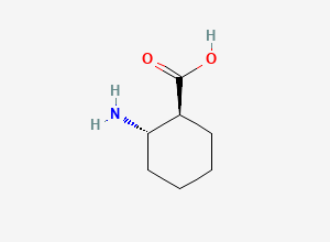 Two-dimensional chemical structure of (1S,2S)-2-Aminocyclohexanecarboxylic Acid