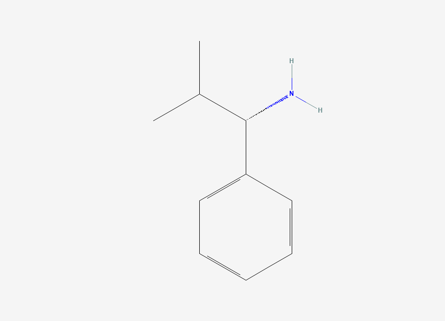 Two-dimensional chemical structure of (S)-2-Methyl-1-phenylpropan-1-amine