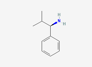 Two-dimensional chemical structure of (R)-2-Methyl-1-phenylpropan-1-amine