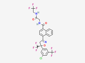 Two-dimensional chemical structure of Afoxolaner, (R)-