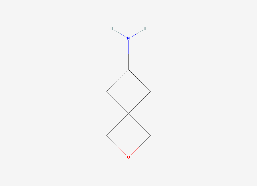 Two-dimensional chemical structure of 2-Oxaspiro(3.3)heptan-6-amine