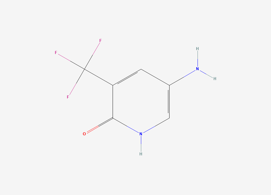 Two-dimensional chemical structure of 5-Amino-3-(trifluoromethyl)pyridin-2(1H)-one