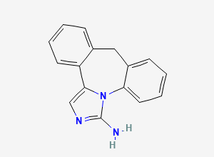 Two-dimensional chemical structure of Epinastine EP Impurity A/ Dehydro Epinastine, CAS 706753-75-5