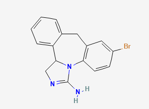 Two-dimensional chemical structure of Epinastine EP Impurity B/ 7-Bromo Epinastine, CAS 1217052-16-8
