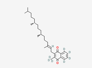 Two-dimensional chemical structure of Vitamin K1-[2H7] (Phytonadione)