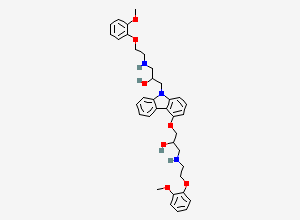Two-dimensional chemical structure of Carvedilol EP Impurity A / Carvedilol Related Compound A, CAS 1198090-73-1