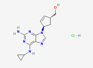 Two-dimensional chemical structure of trans-Abacavir Hydrochloride