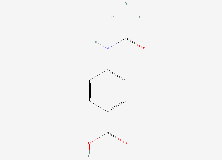 Two-dimensional chemical structure of Acedoben D3, CAS 57742-39-9