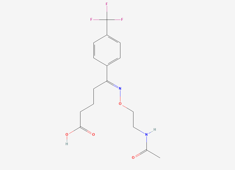Two-dimensional chemical structure of N-Acetyl Fluvoxamine Acid