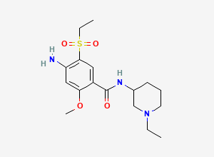 Two-dimensional chemical structure of Amisulpride EP Impurity G, CAS 148516-68-1