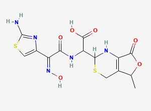 Two-dimensional chemical structure of Cefdinir Impurity 4