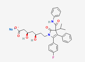 Two-dimensional chemical structure of Atorvastatin Lactam Sodium Salt Impurity