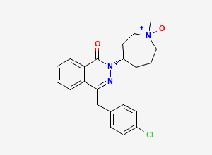 Two-dimensional chemical structure of (S)-Azelastine N-Oxide (Mixture of Diastereomers), CAS 1346617-06-8