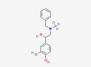 Two-dimensional chemical structure of N-Benzyl Epinephrine-d3