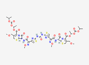 Two-dimensional chemical structure of Cefpodoxime Proxetil Impurity 13
