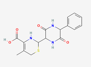 Two-dimensional chemical structure of Cefalexin Diketopiperazine Impurity, CAS 59865-11-1