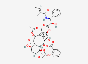 Two-dimensional chemical structure of Paclitaxel EP Impurity D / 7-epi-Cephalomannine, CAS 150547-36-7