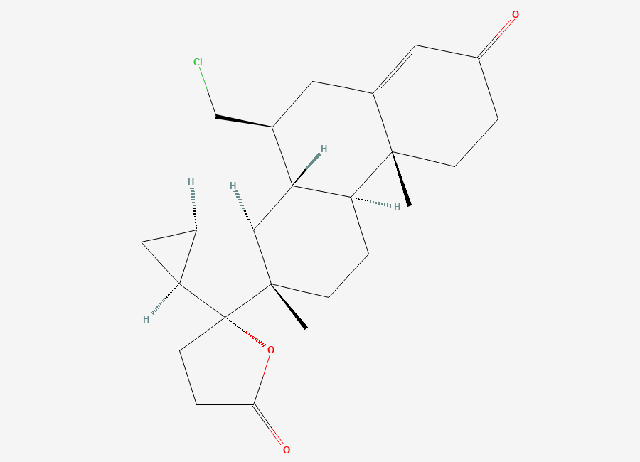 Two-dimensional chemical structure of Drospirenone EP Impurity H, CAS 932388-89-1