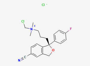 Two-dimensional chemical structure of N-Chloromethyl (S)-Citalopram Chloride