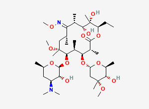 Two-dimensional chemical structure of Clarithromycin EP Impurity G /Clarithromycin Impurity G, CAS 127182-44-9