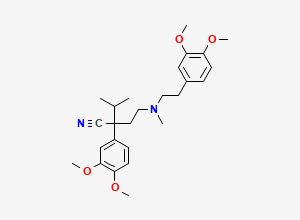 Two-dimensional chemical structure of Verapamil EP Impurity I / Verapamil Related Compound B (Freebase), CAS 2893-91-6