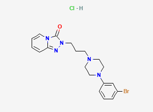 Two-dimensional chemical structure of Trazodone BP Impurity D/ Trazodone Related Compound D / Trazodone Bromo Analog, CAS 1263278-80-3