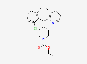 Two-dimensional chemical structure of 8-Dechloro-10-chloro Loratadine, CAS 1346605-16-0