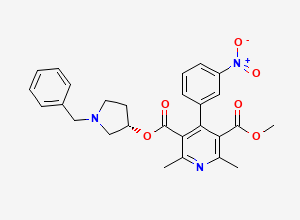Two-dimensional chemical structure of Dehydro Barnidipine, CAS 172331-68-9