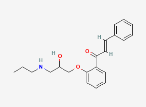 Two-dimensional chemical structure of Propafenone EP Impurity B, CAS 88308-22-9
