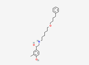 Two-dimensional chemical structure of 3-De(hydroxymethyl)-3-methyl salmeterol