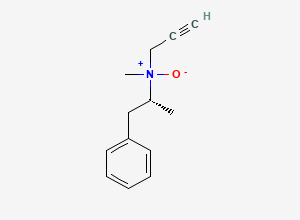 Two-dimensional chemical structure of Selegiline-N-Oxide, CAS 366462-61-5