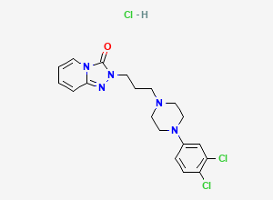 Two-dimensional chemical structure of 3,4-Dichloro Trazodone (HCl Salt), CAS 1263278-79-0