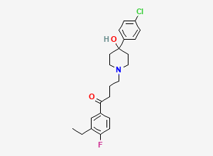 Two-dimensional chemical structure of Haloperidol EP Impurity C, CAS 1391052-87-1