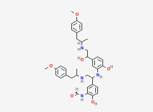 Two-dimensional chemical structure of Formoterol EP Impurity F/ Formoterol Dimer (Free base), CAS 1795129-59-7