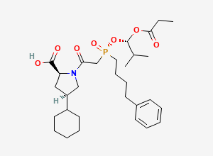 Two-dimensional chemical structure of Fosinopril impurity D CRS