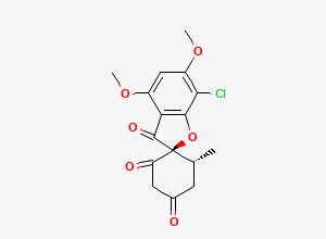 Two-dimensional chemical structure of Griseofulvin EP Impurity A, CAS 469-54-5