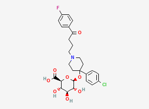 Two-dimensional chemical structure of Haloperidol Glucuronide, CAS 100442-88-4